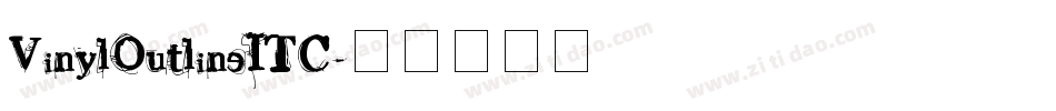 VinylOutlineITC字体转换