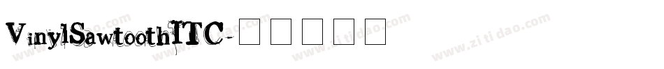 VinylSawtoothITC字体转换