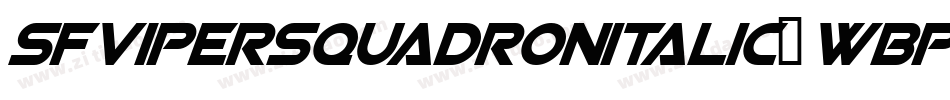 SfViperSquadronItalic-wBPP字体转换