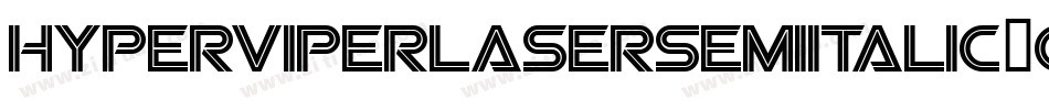 HyperViperLaserSemiItalic-owwOo字体转换
