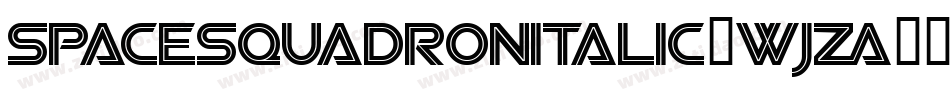SpaceSquadronItalic-WjZA字体转换