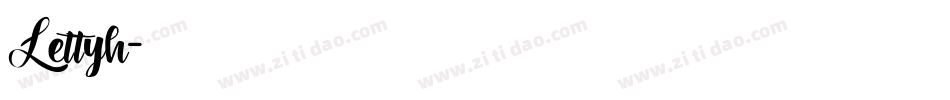 Lettyh字体转换