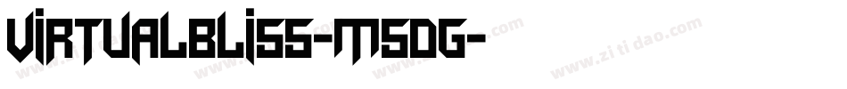 VirtualBliss-m5DG字体转换