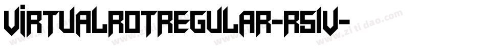 VirtualRotRegular-R51V字体转换