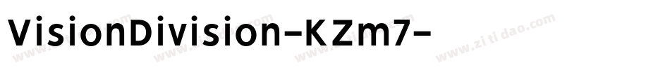 VisionDivision-KZm7字体转换