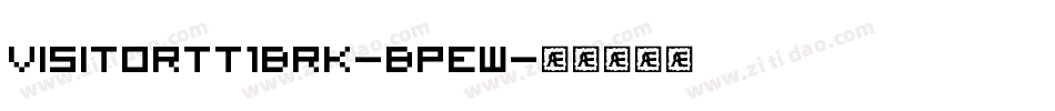 VisitorTt1Brk-Bpew字体转换