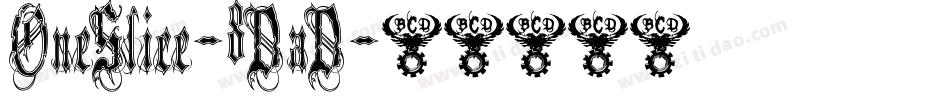 OneSlice-8DaD字体转换