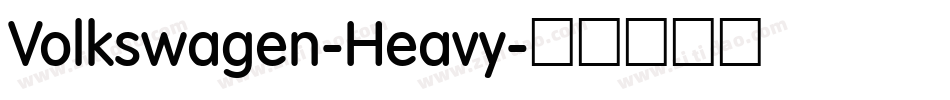 Volkswagen-Heavy字体转换