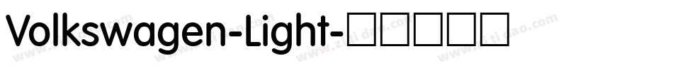 Volkswagen-Light字体转换