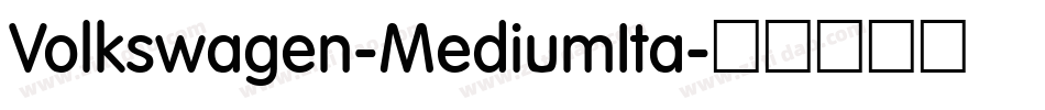 Volkswagen-MediumIta字体转换