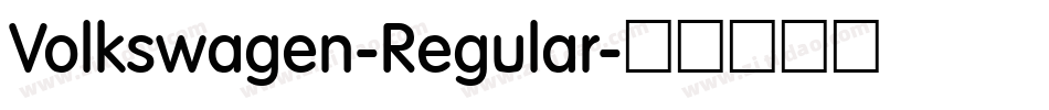 Volkswagen-Regular字体转换