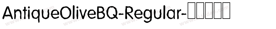AntiqueOliveBQ-Regular字体转换