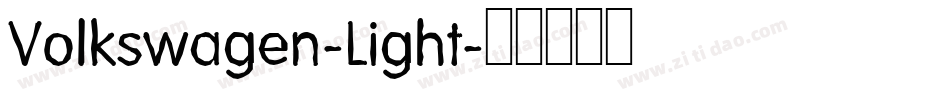 Volkswagen-Light字体转换 Volkswagen-Light字体转换