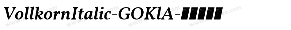 VollkornItalic-GOKlA字体转换