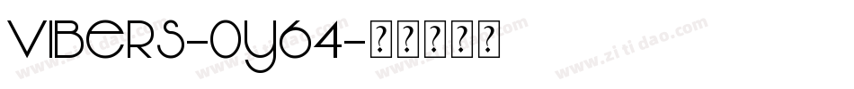 Vibers-0y64字体转换