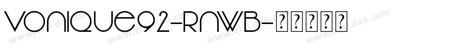 Vonique92-rnWB字体转换
