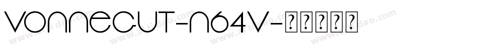 Vonnegut-n64V字体转换