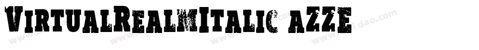 VirtualRealmItalic-aZZE字体转换