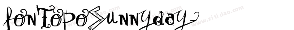 fontopoSunnyDay字体转换