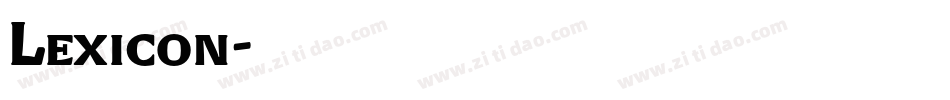 Lexicon字体转换