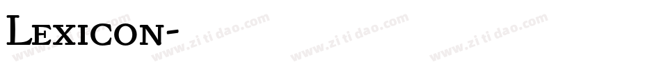 Lexicon字体转换