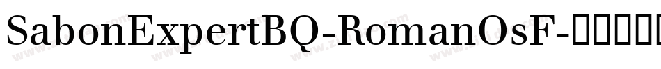 SabonExpertBQ-RomanOsF字体转换