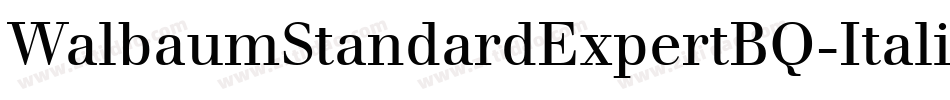 WalbaumStandardExpertBQ-ItalicOsF字体转换