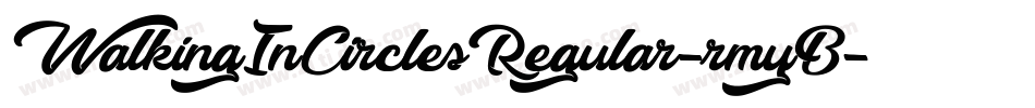 WalkingInCirclesRegular-rmyB字体转换