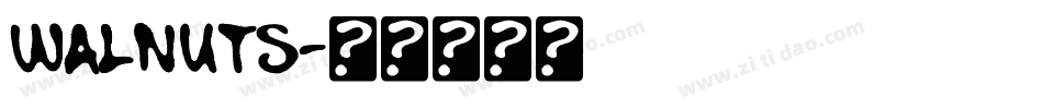 Walnuts字体转换