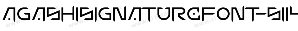 AgashiSignatureFont-5114z字体转换