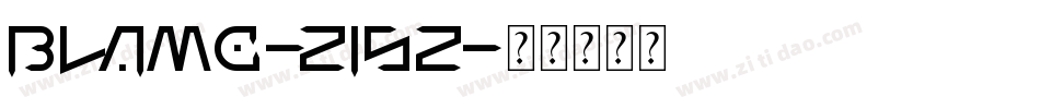 Blame-Z15z字体转换
