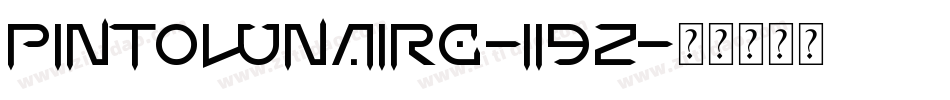 PintoLunaire-119Z字体转换