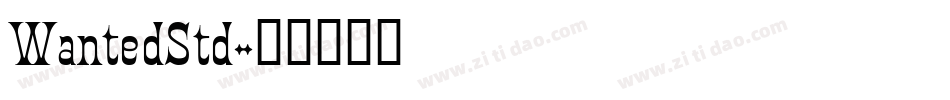 WantedStd字体转换