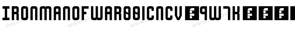 IronManOfWar001CNcv-9W7K字体转换