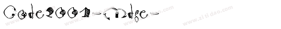 Code2001-Mdge字体转换