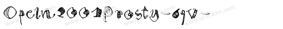 Opeln2001Prosty-6qv字体转换