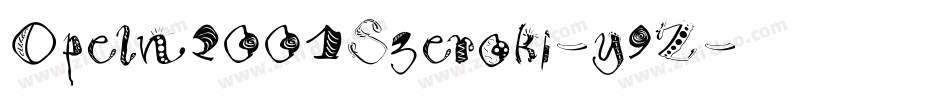 Opeln2001Szeroki-y9Z字体转换