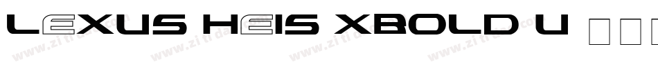 LEXUS-HeiS-Xbold-U字体转换