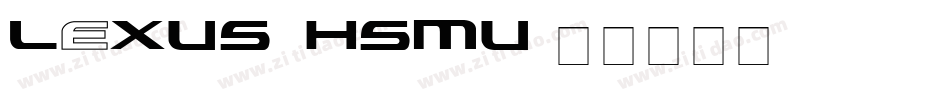 LEXUS_HSMU字体转换