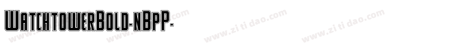 WatchtowerBold-nBpP字体转换