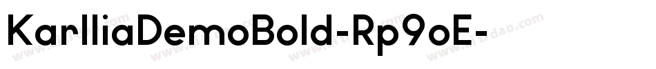 KarlliaDemoBold-Rp9oE字体转换