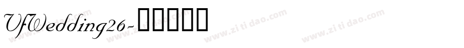 VfWedding26字体转换