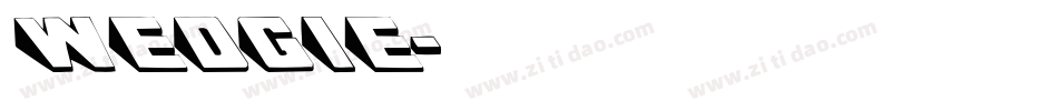 WEDGIE字体转换