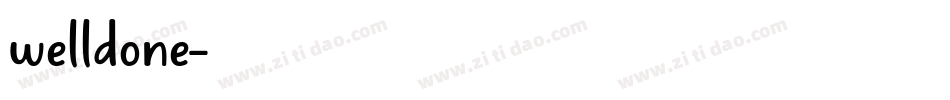 welldone字体转换