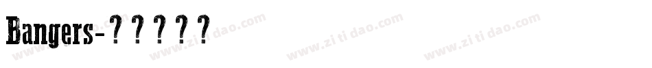 Bangers字体转换