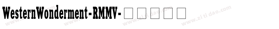 WesternWonderment-RMMV字体转换
