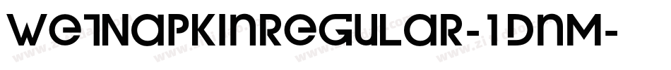 WetNapkinregular-1DnM字体转换