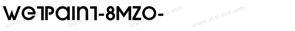 WetPaint-8Mz0字体转换