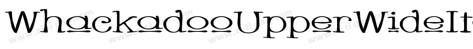 WhackadooUpperWideItalic-j0l字体转换 WhackadooUpperWideItalic-j0l字体转换
