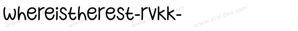 WhereIsTheRest-rvKK字体转换 WhereIsTheRest-rvKK字体转换